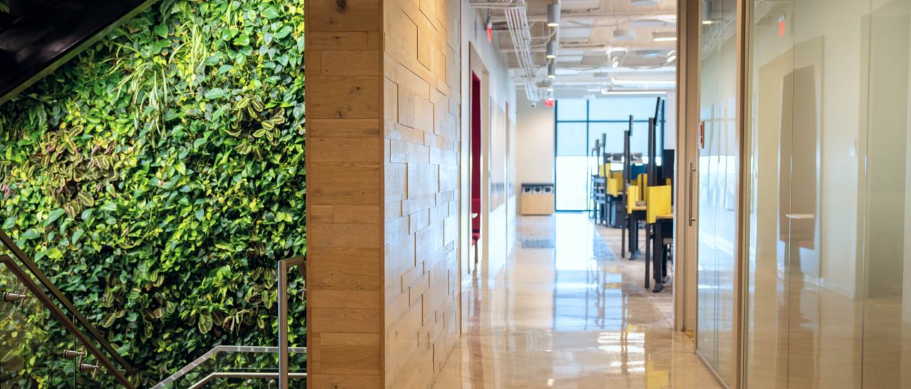 Integrating environmental considerations for office locations